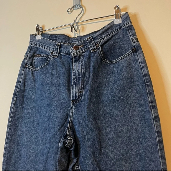 VTG RIDERS Mom Style Y2K High Waisted 100% Cotton Light Wash Jeans - Picture 2 of 9